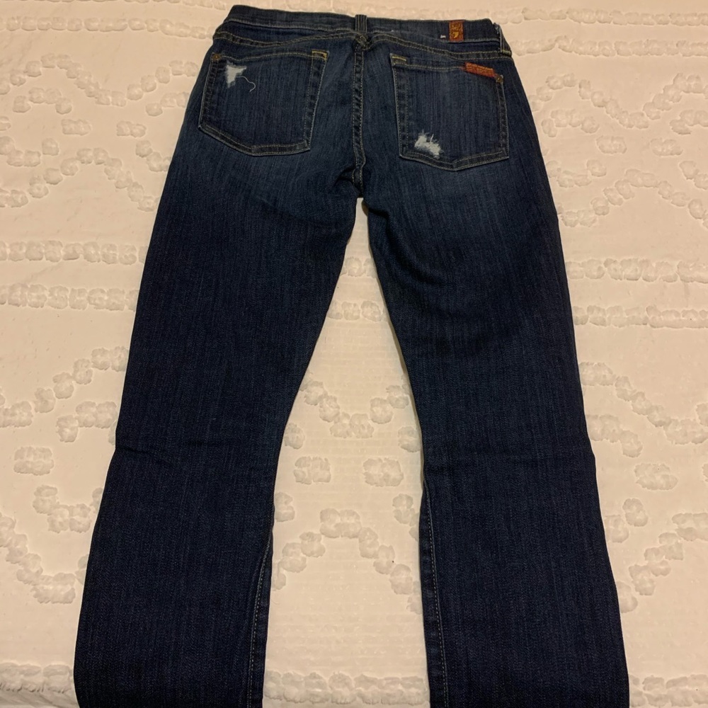 Size 23, 7 for all mankind skinny jeans